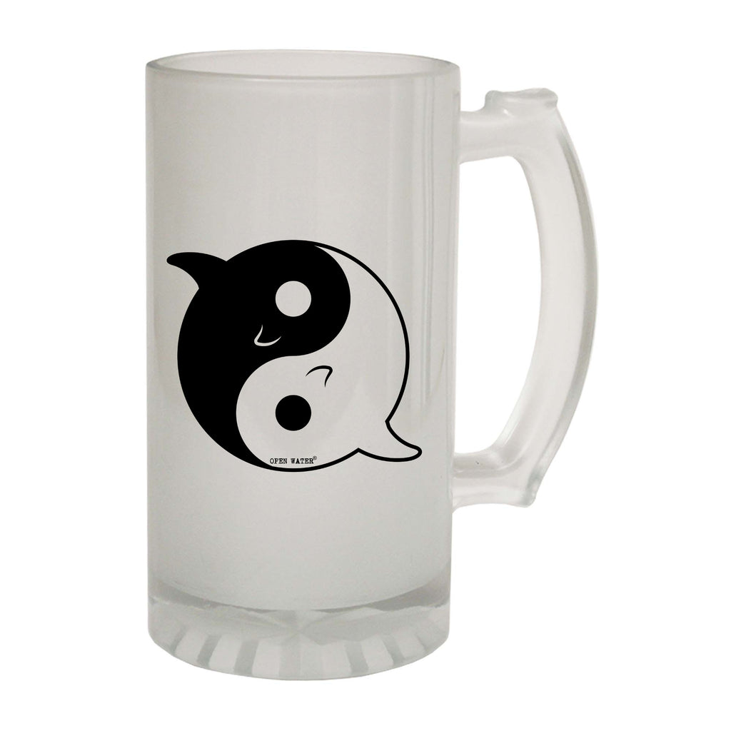 Ow Dolphin Yin Yang - Funny Beer Stein