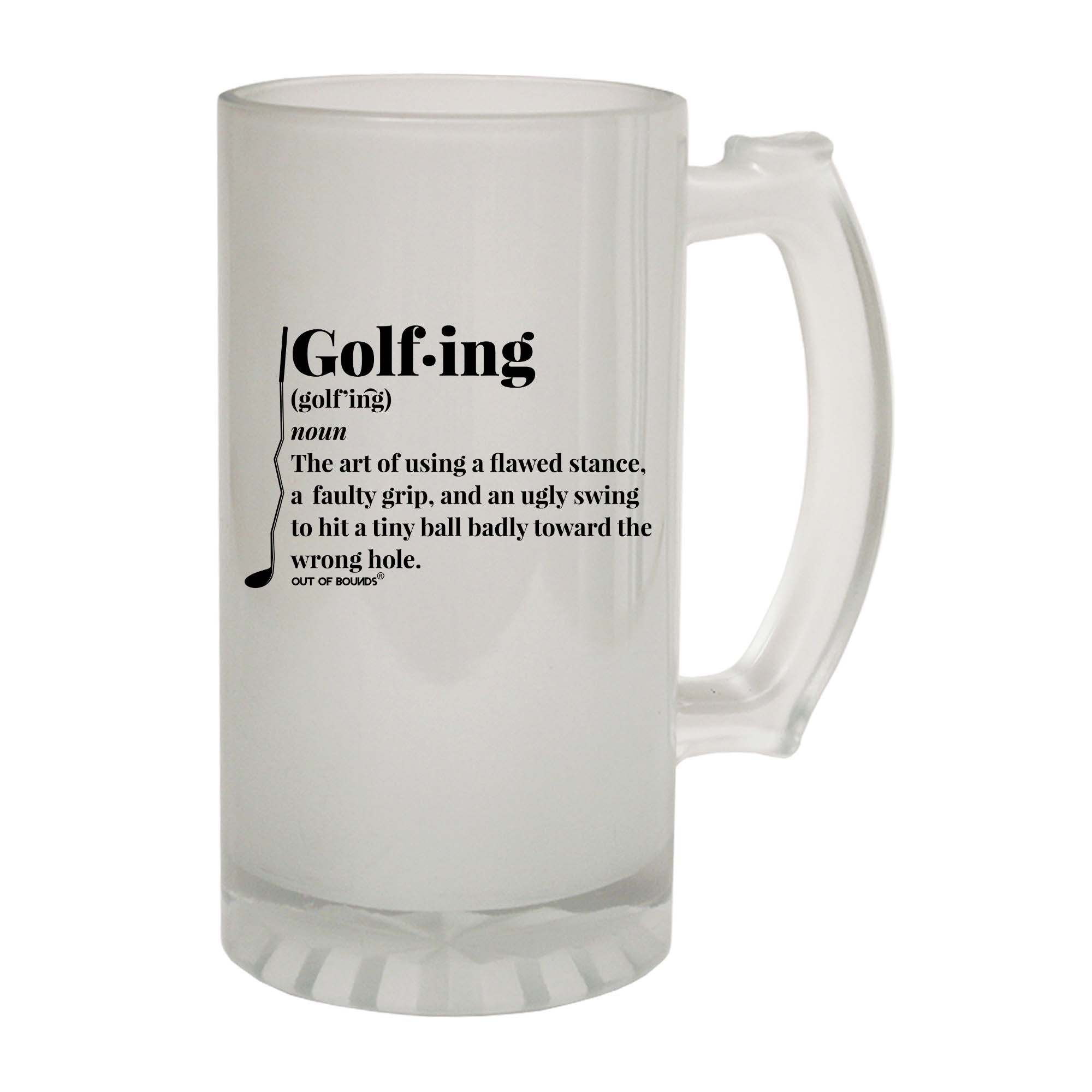 Oob Golfing Noun - Funny Beer Stein