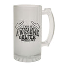 Oob This Is Awesome Golfer - Funny Beer Stein
