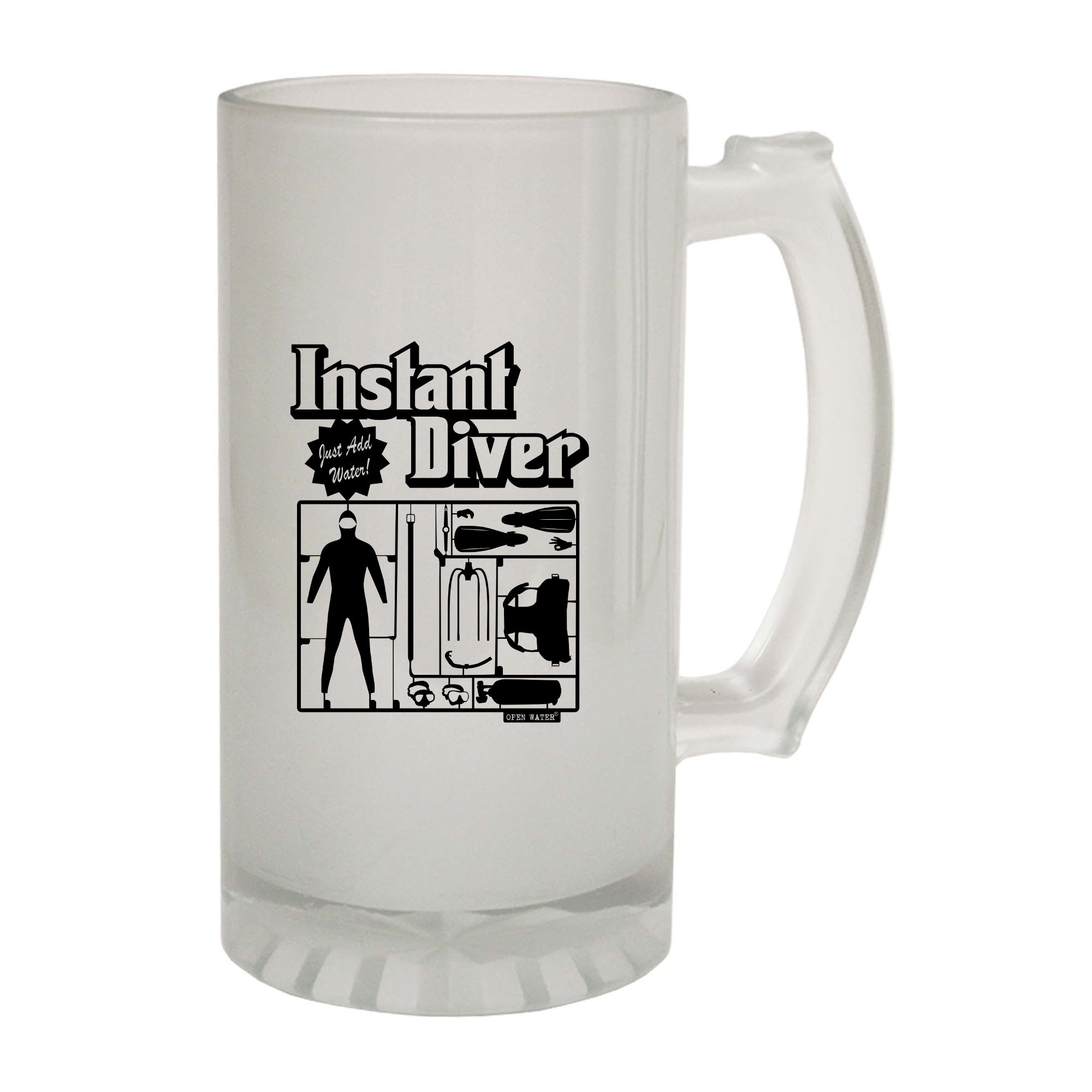 Ow Instant Diver - Funny Beer Stein