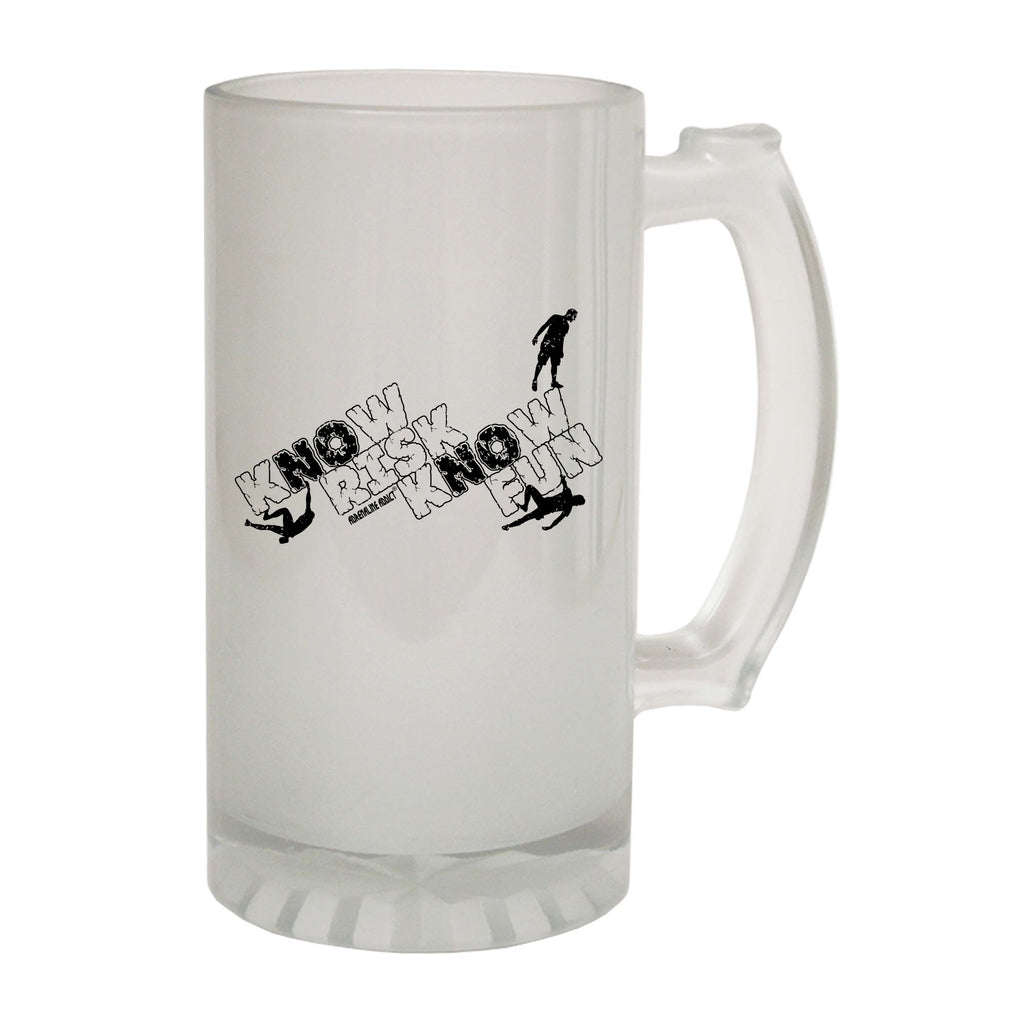 Aa Know Risk Know Fun - Funny Beer Stein