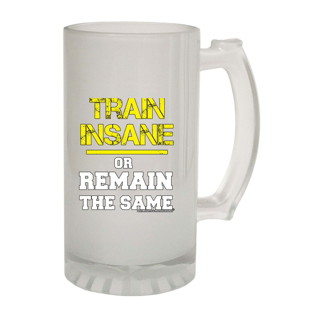 Swps Train Insane Remain The Same - Funny Beer Stein