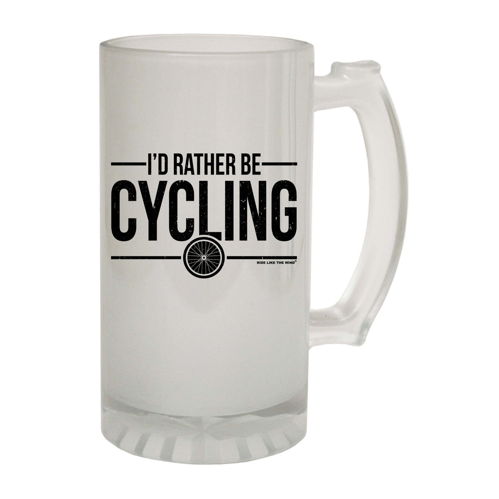 Rltw Id Rather Be Cycling - Funny Beer Stein