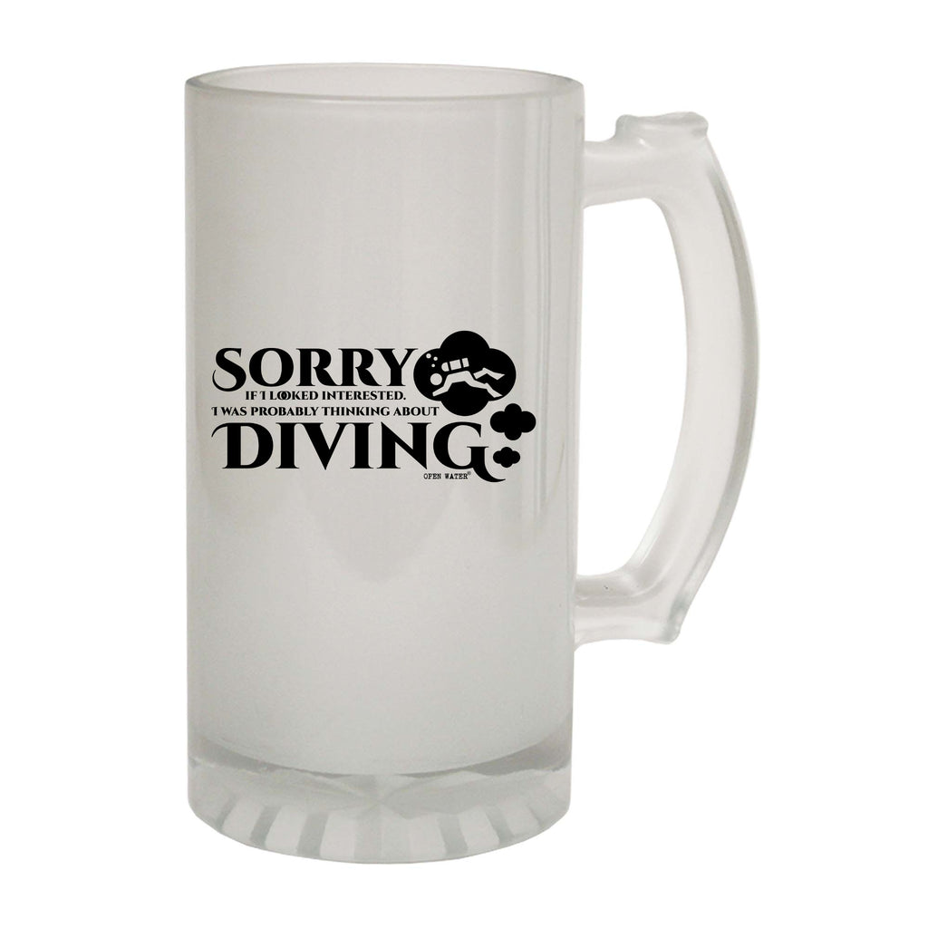 Ow Sorry Diving - Funny Beer Stein