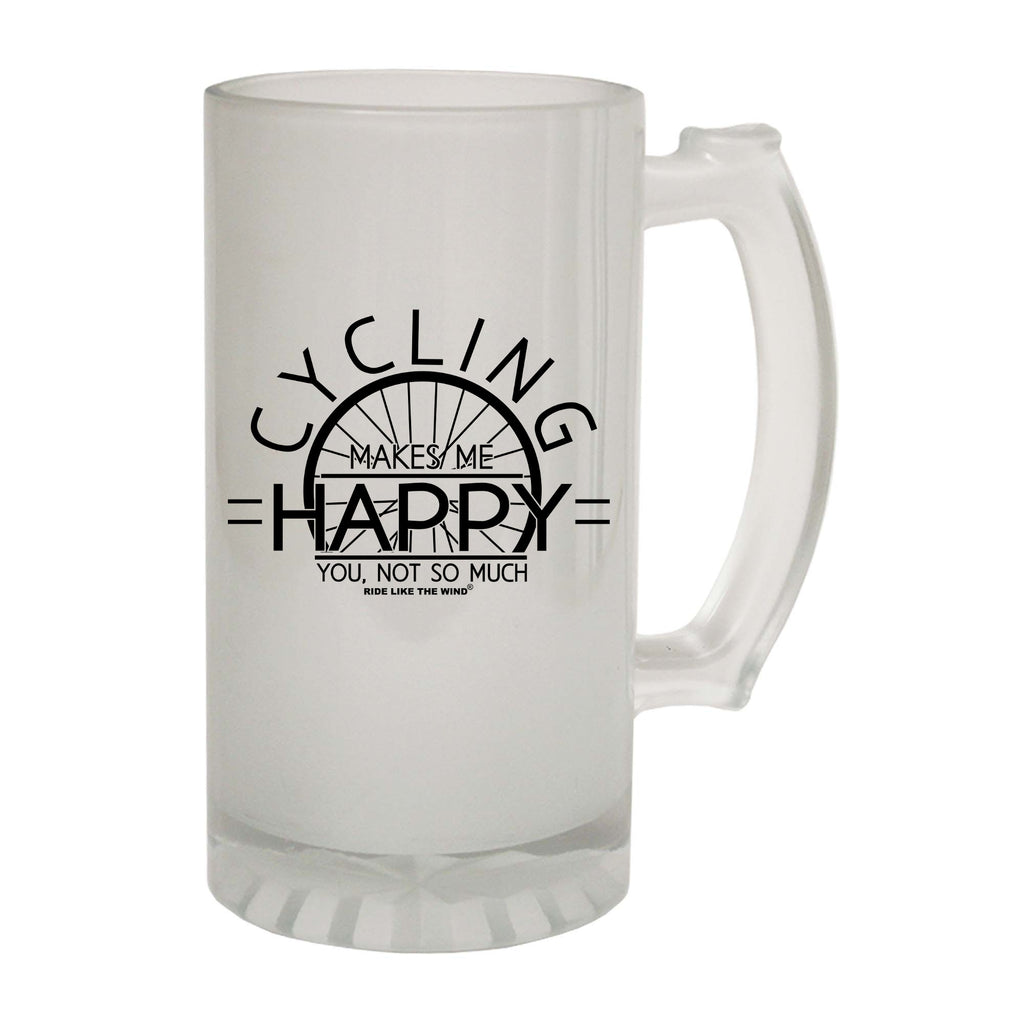 Rltw Cycling Makes Me Happy - Funny Beer Stein
