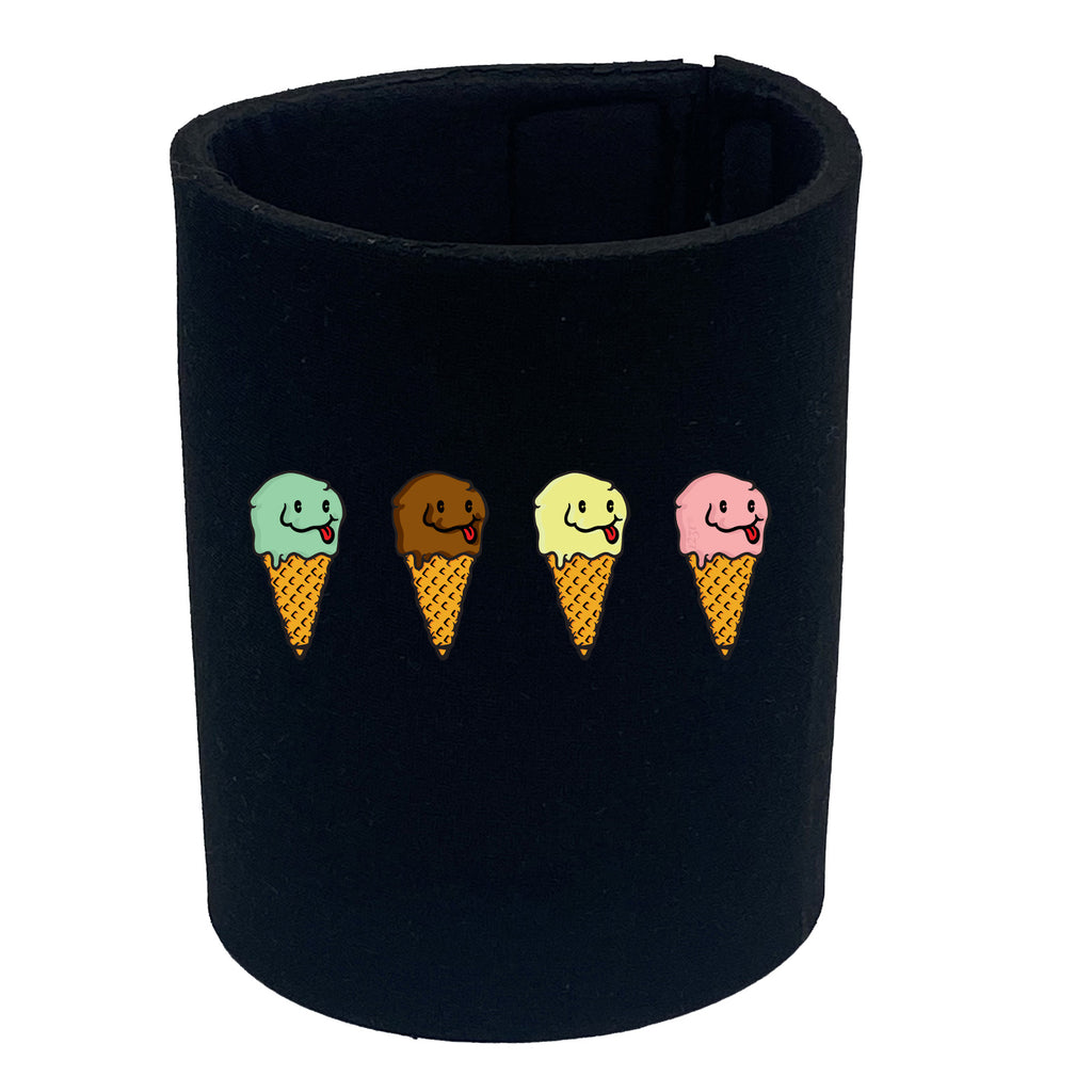 Ice Cream 4 Flavours - Funny Stubby Holder