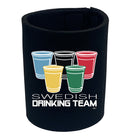 Swedish Drinking Team Glasses - Funny Stubby Holder