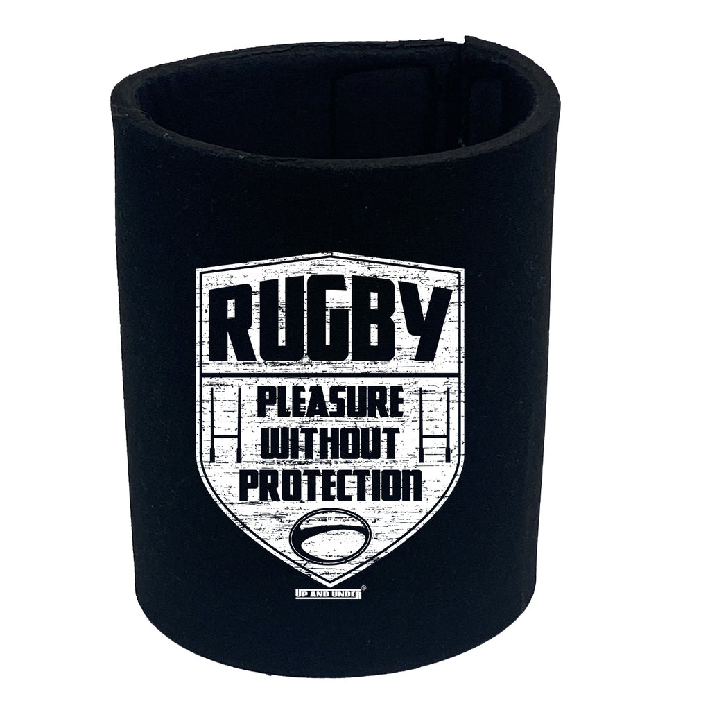 Uau Rugby Pleasure Without Protection - Funny Stubby Holder