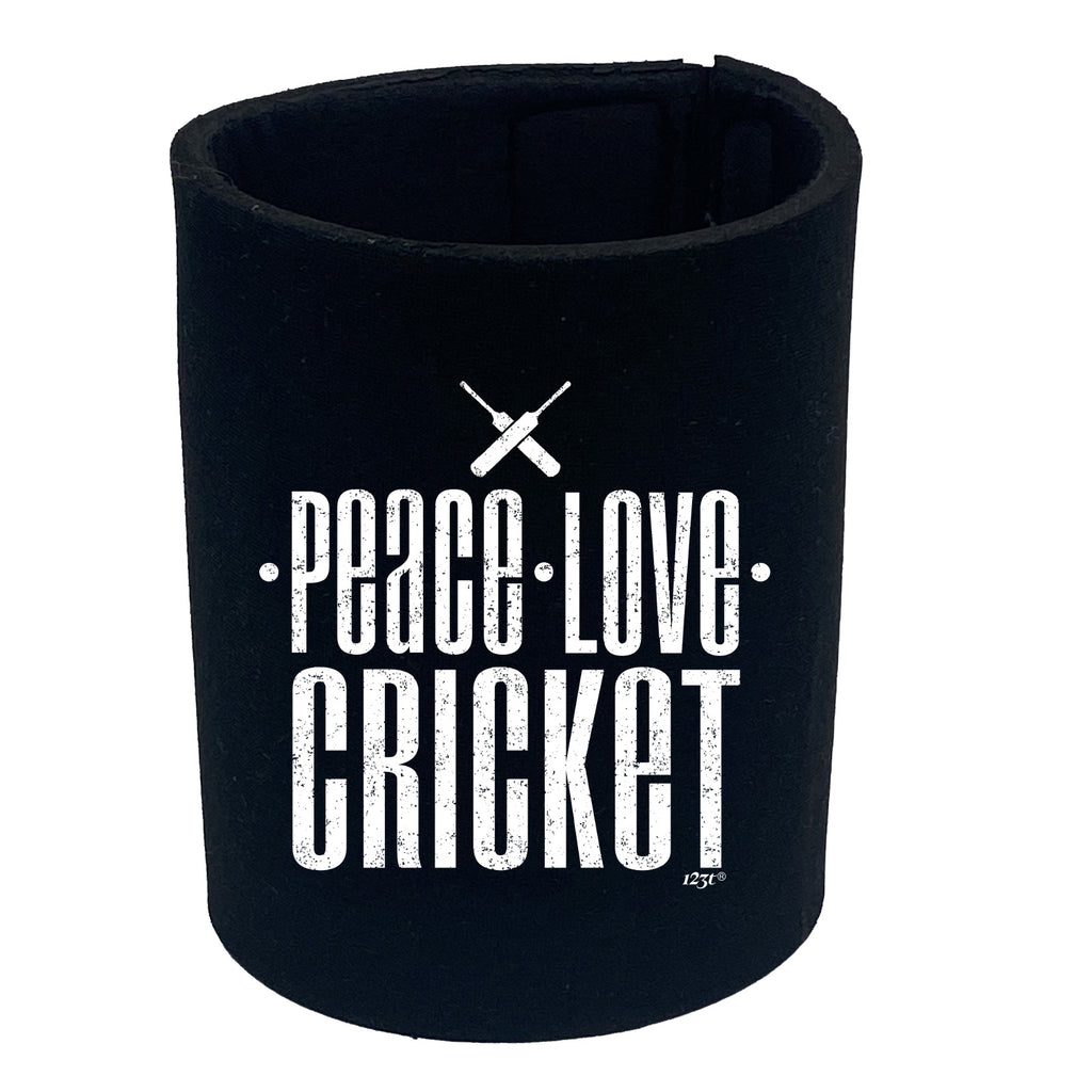 Peace Love Cricket - Funny Stubby Holder