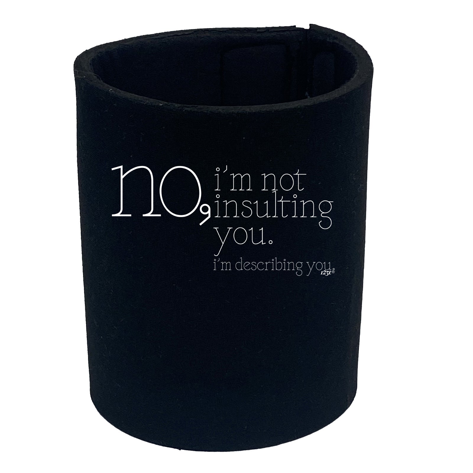 No Im Not Insulting You Im Describing You - Funny Stubby Holder
