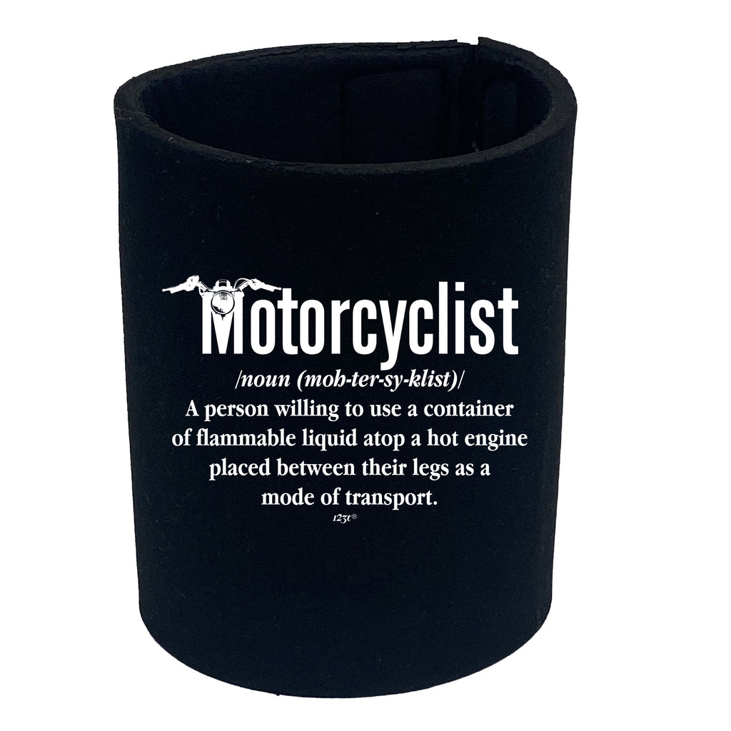 Motorcyclist Noun Motorbike - Funny Stubby Holder