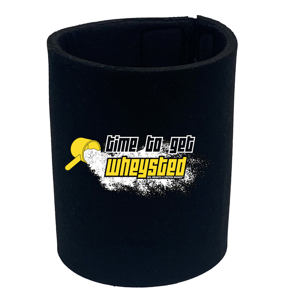 Swps Time To Get Wheysted - Funny Stubby Holder