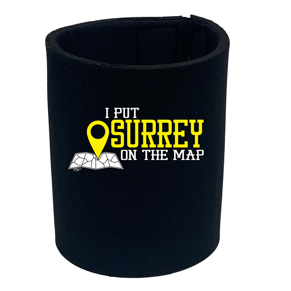 Put On The Map Surrey - Funny Stubby Holder