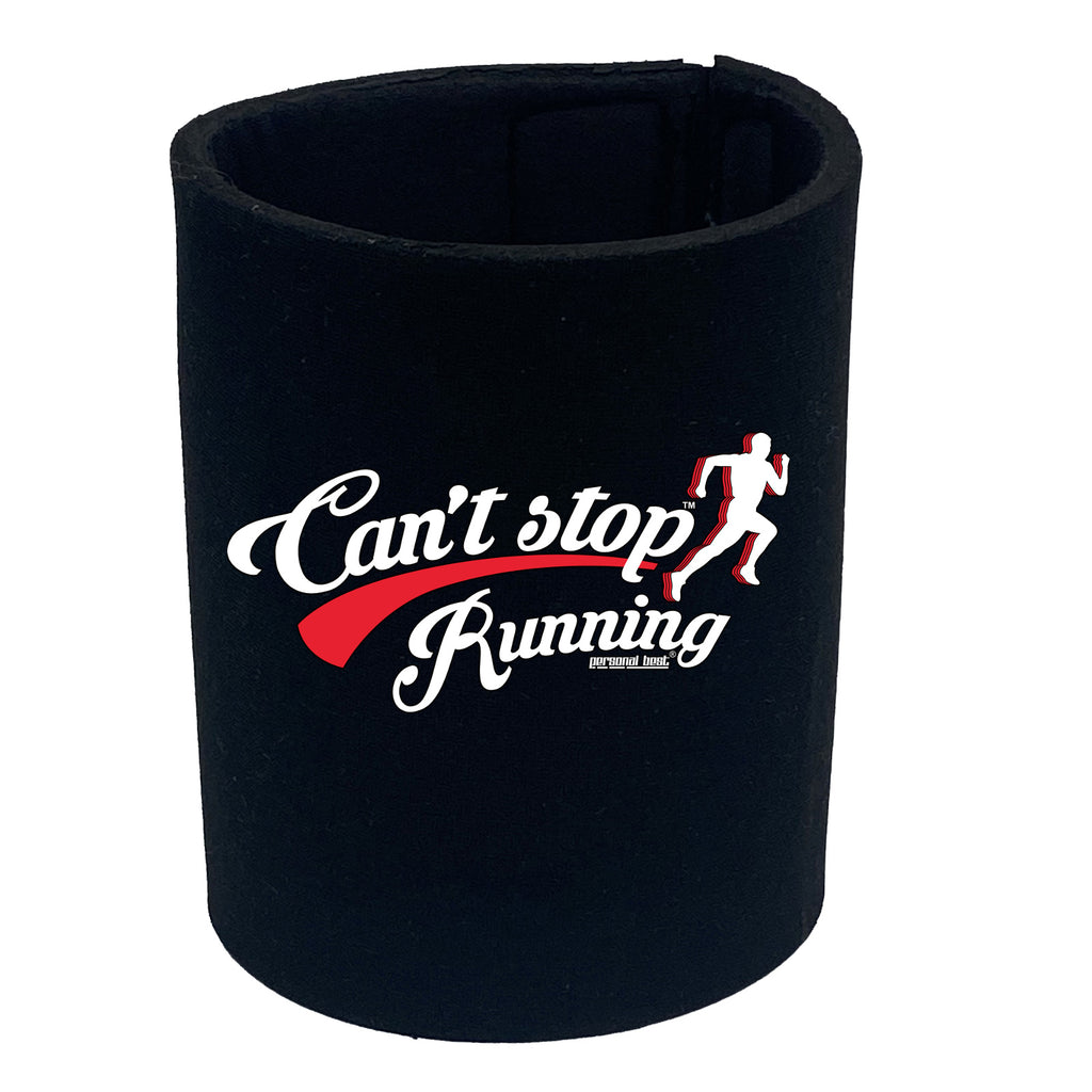 Pb Cant Stop Running - Funny Stubby Holder