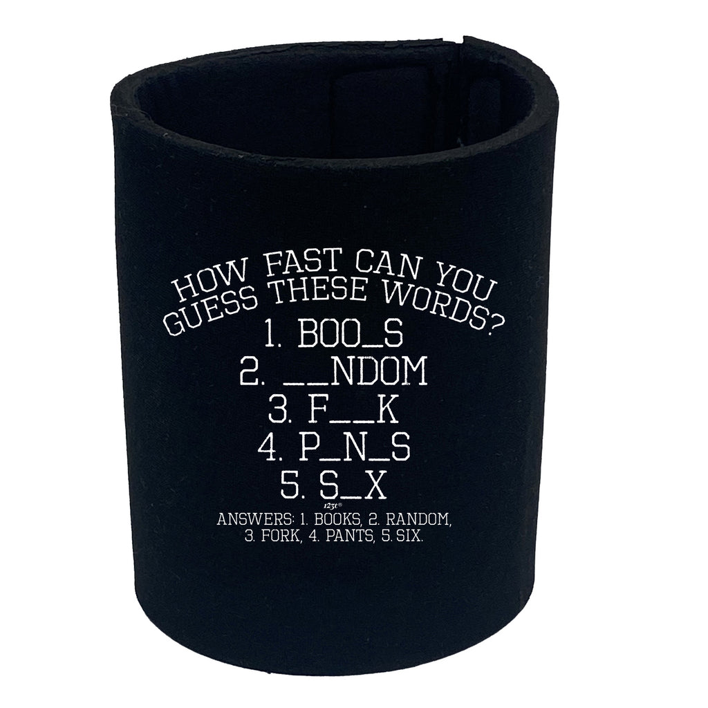 Guess These Words - Funny Stubby Holder