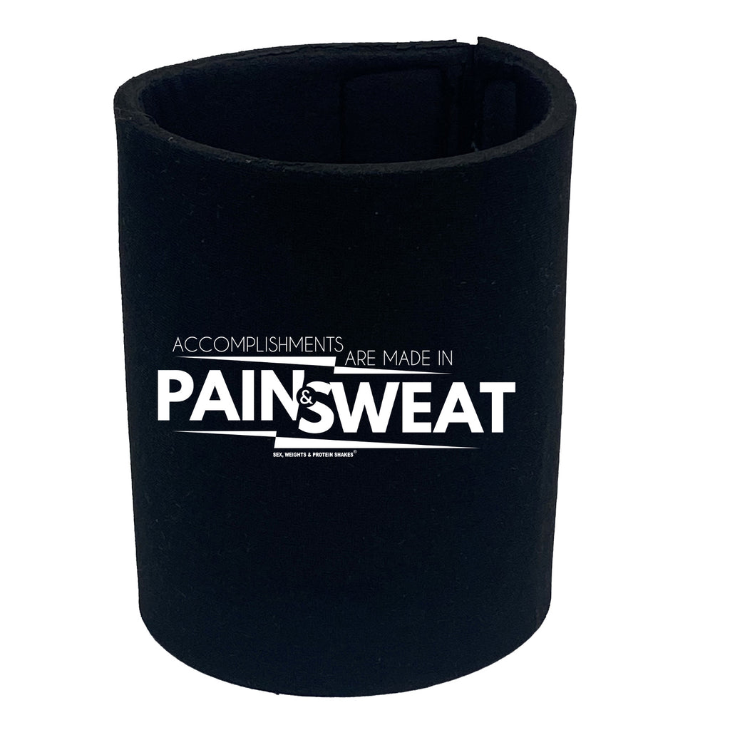 Swps Accomplishments Pain And Sweat - Funny Stubby Holder