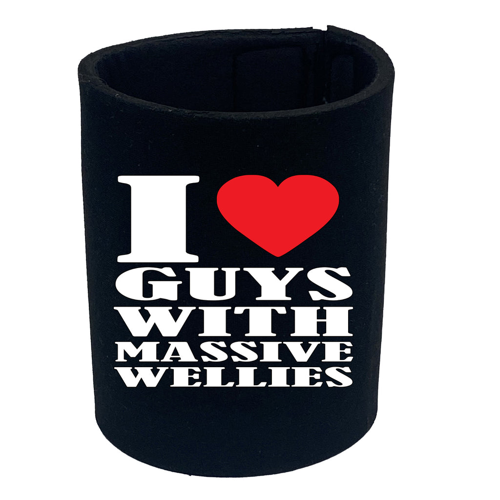Love Heart Guys With Massive Wellies - Funny Stubby Holder