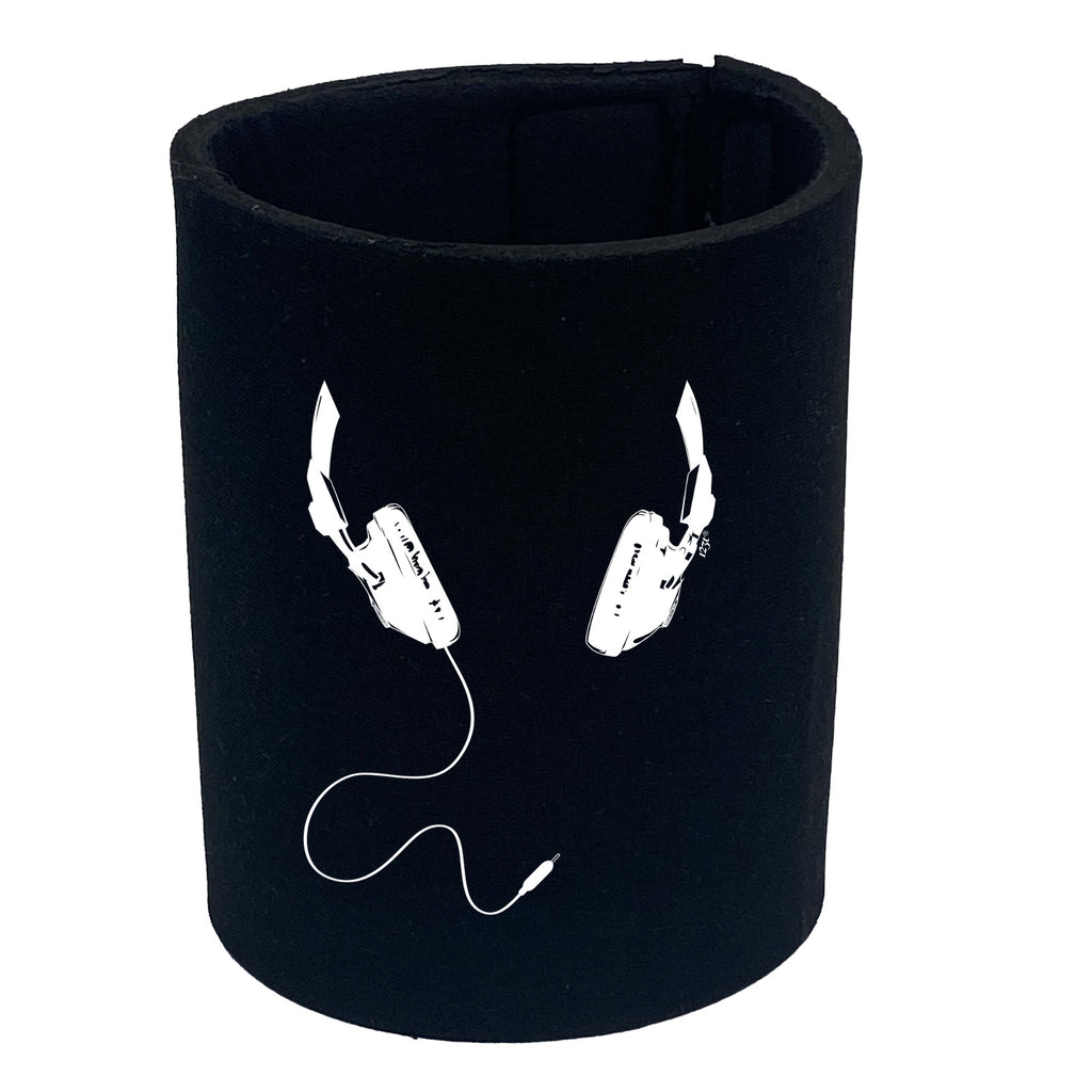 Headphones Around Neck - Funny Stubby Holder