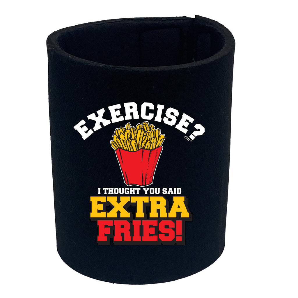 Extra Fries Exercise - Funny Stubby Holder