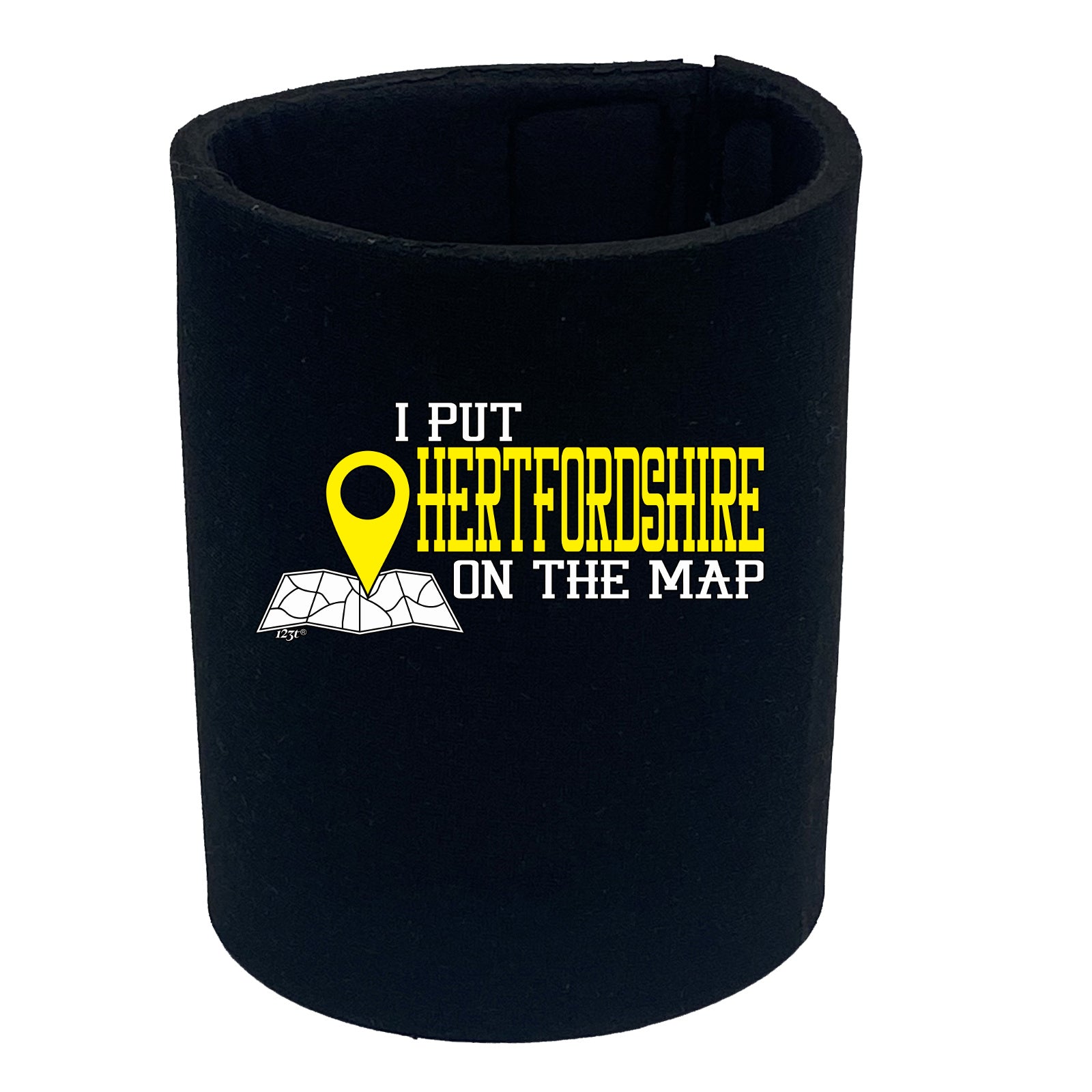 Put On The Map Hertfordshire - Funny Stubby Holder
