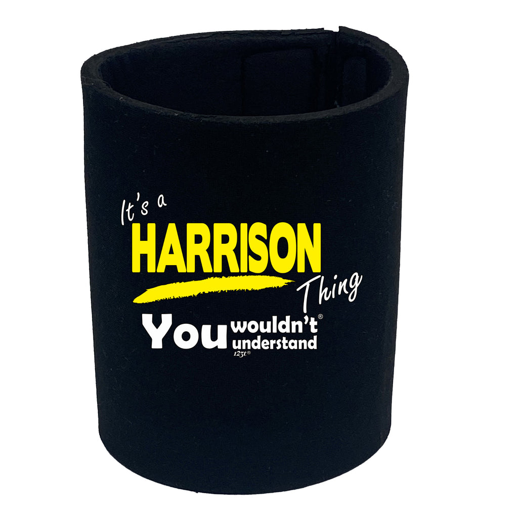 Harrison V1 Surname Thing - Funny Stubby Holder