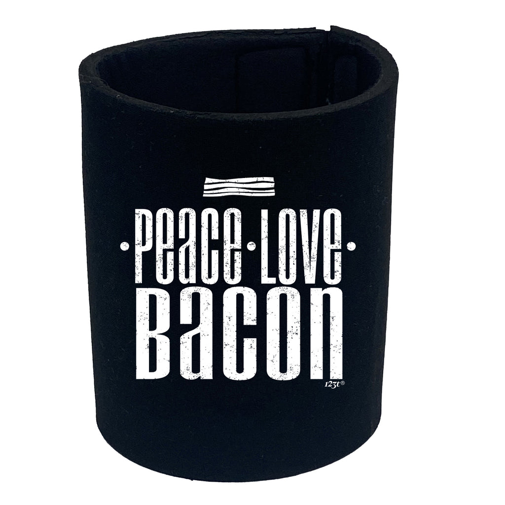 Peace Love Bacon - Funny Stubby Holder