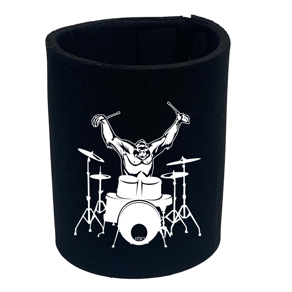 Gorilla Drummer Drums Music - Funny Stubby Holder