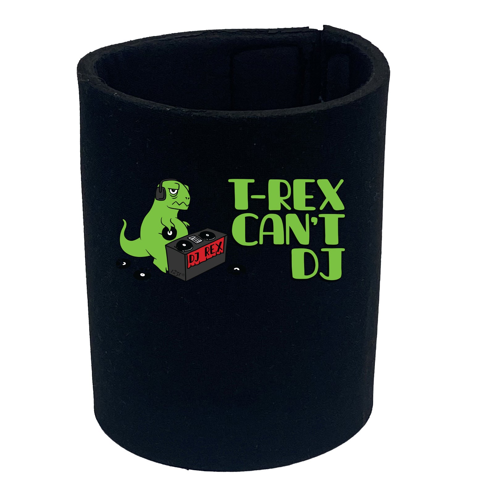 Trex Cant Dj Dinosaur - Funny Stubby Holder