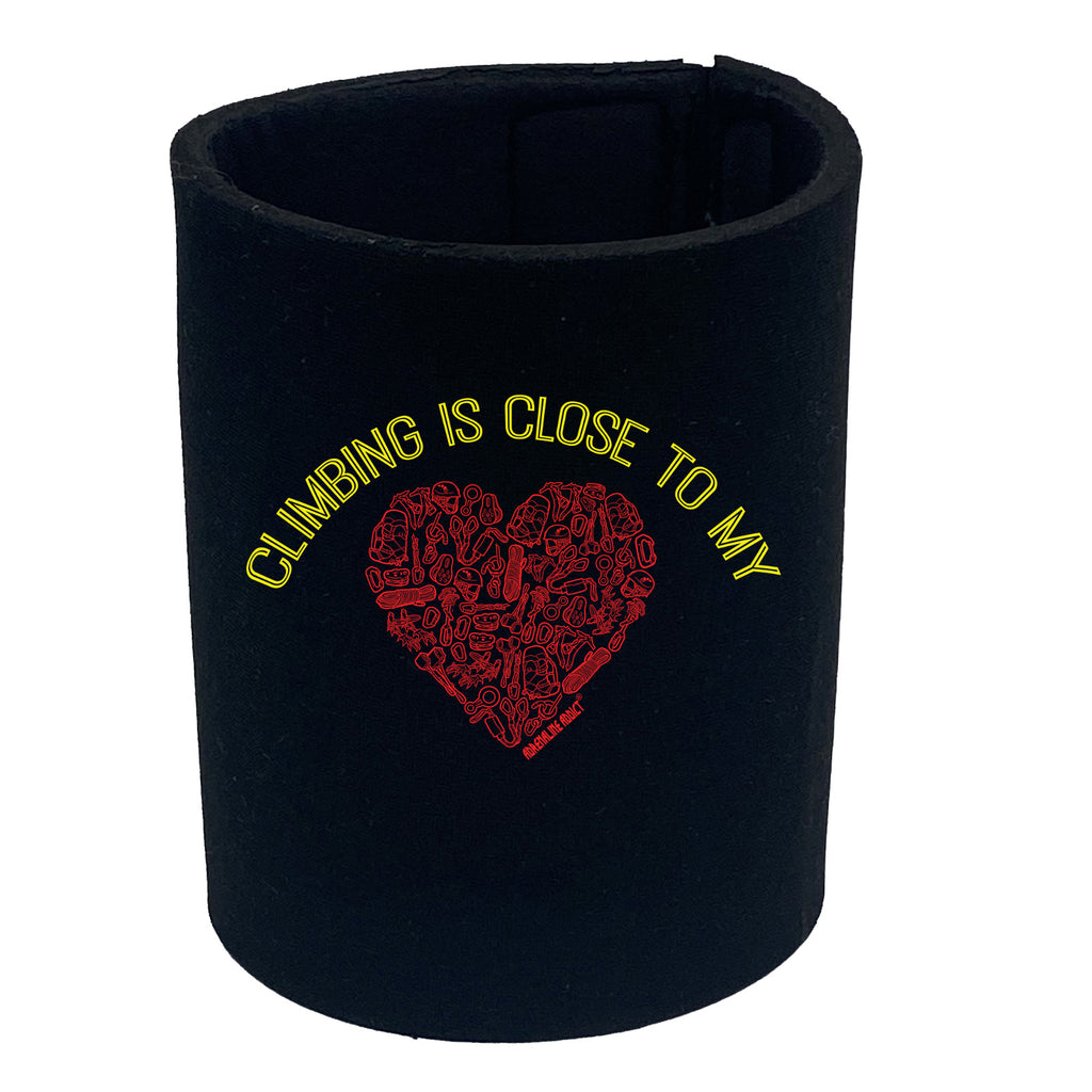 Aa Climbing Is Close To My Heart - Funny Stubby Holder