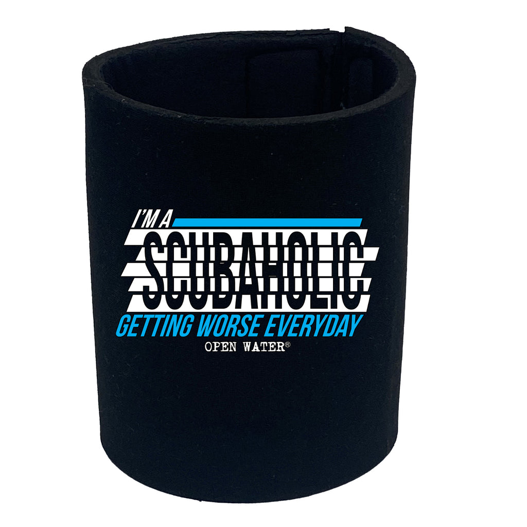 Ow Im A Scubaholic - Funny Stubby Holder