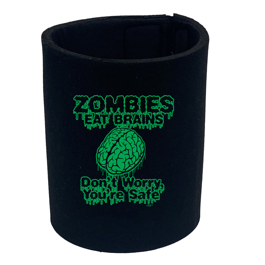 Zombies Eat Brains - Funny Stubby Holder