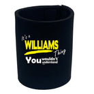 Williams V1 Surname Thing - Funny Stubby Holder