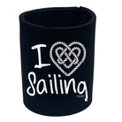 Ob I Love Sailing - Funny Stubby Holder