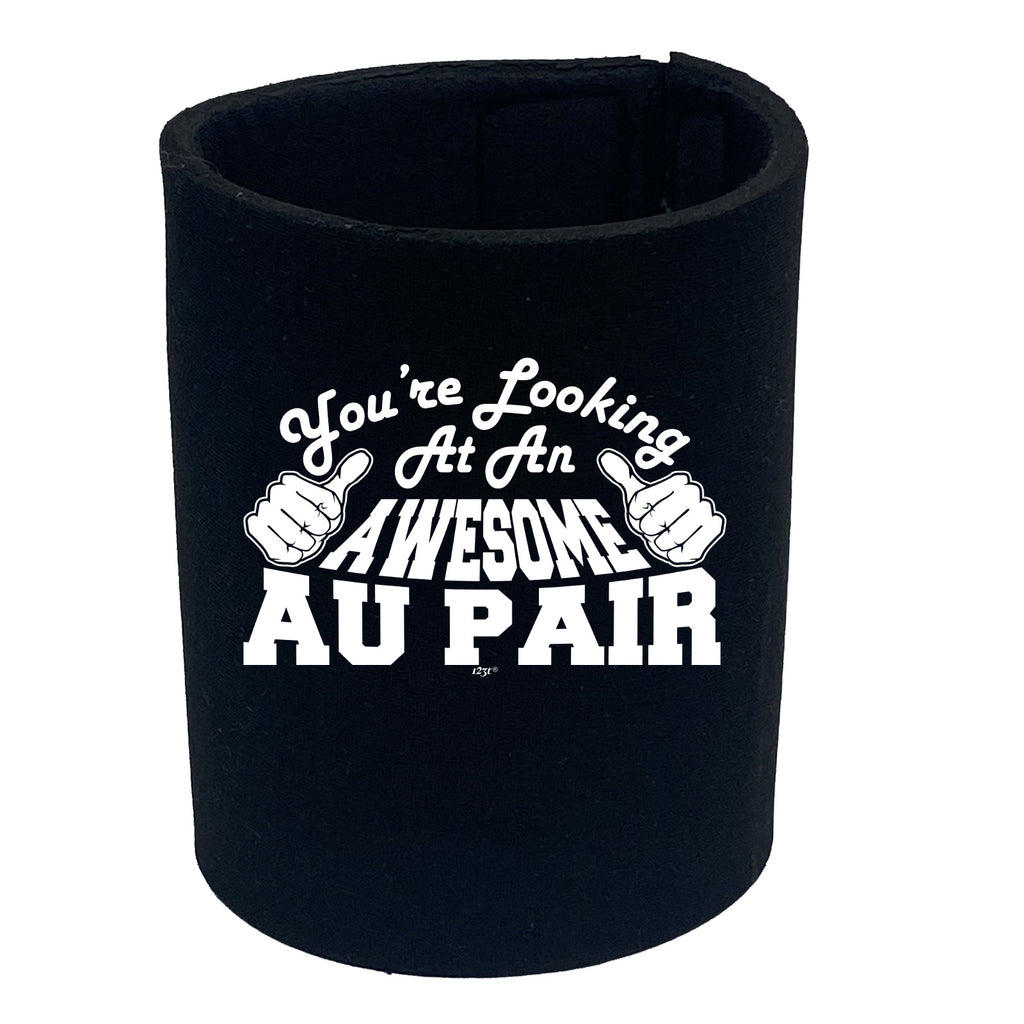 Youre Looking At An Awesome Au Pair - Funny Stubby Holder
