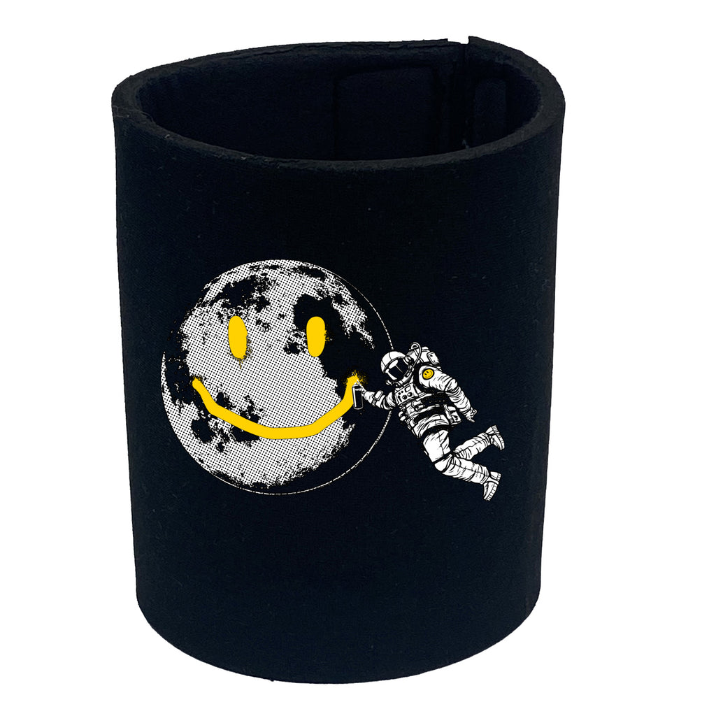 Austraunaught Smile Spray Paint Moon - Funny Stubby Holder