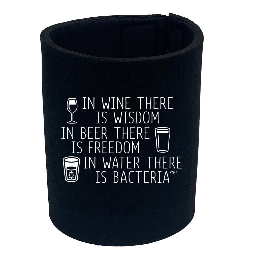In Wine There Is Wisdom - Funny Stubby Holder