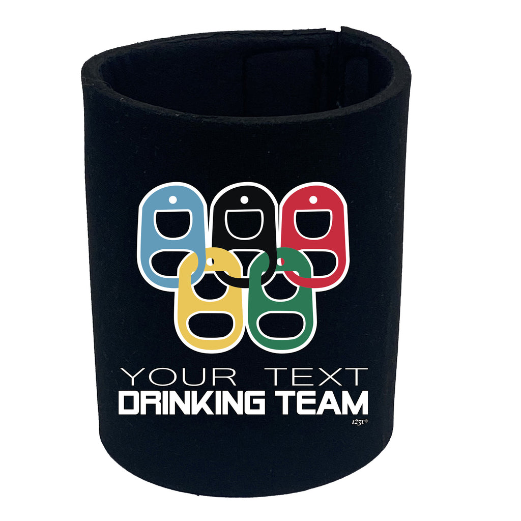 Your Text Drinking Team Rings Personalised - Funny Stubby Holder
