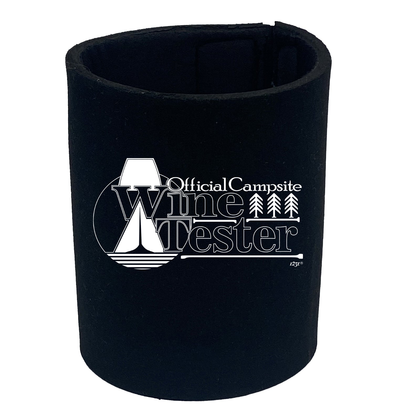 Official Campsite Wine Tester - Funny Stubby Holder