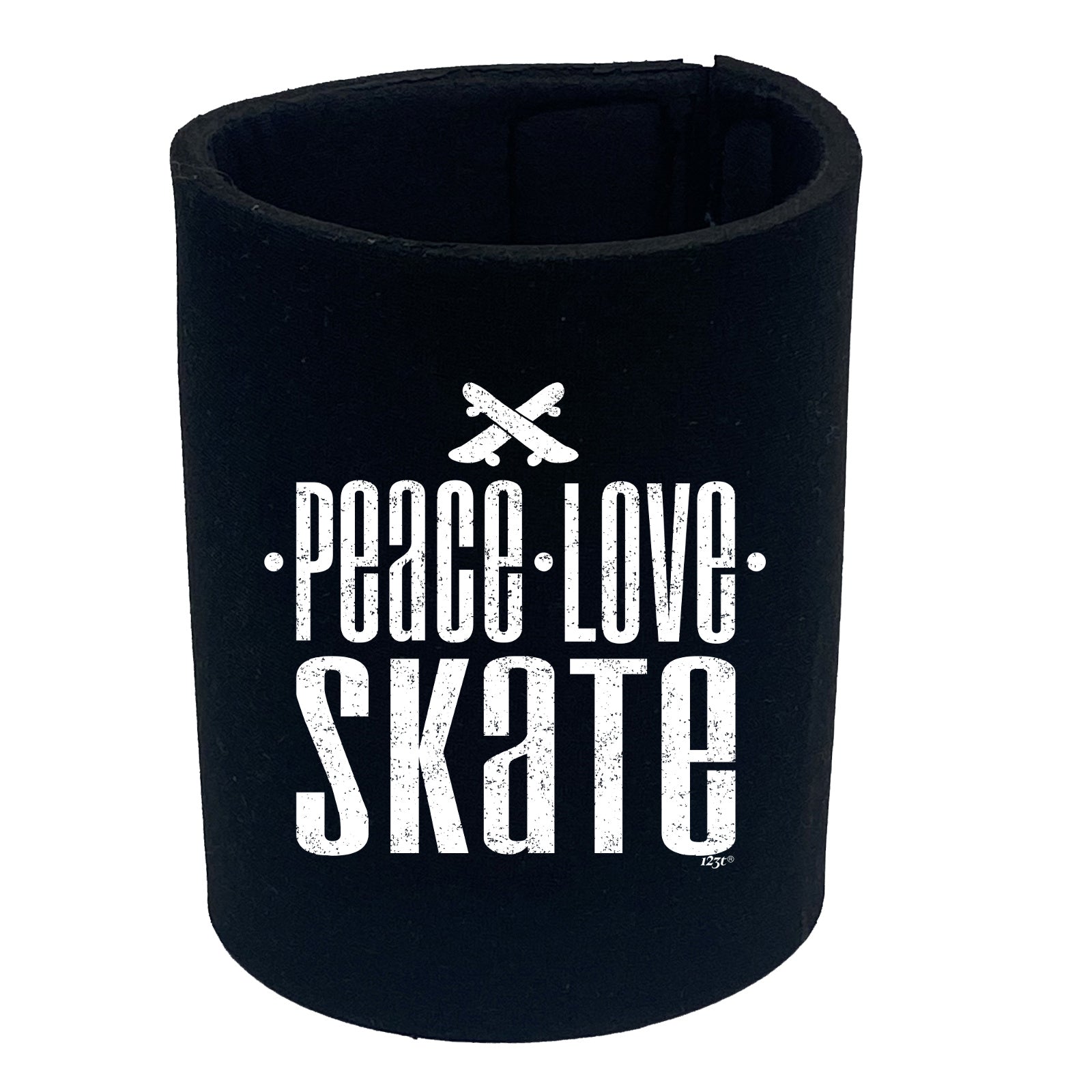 Peace Love Skate - Funny Stubby Holder