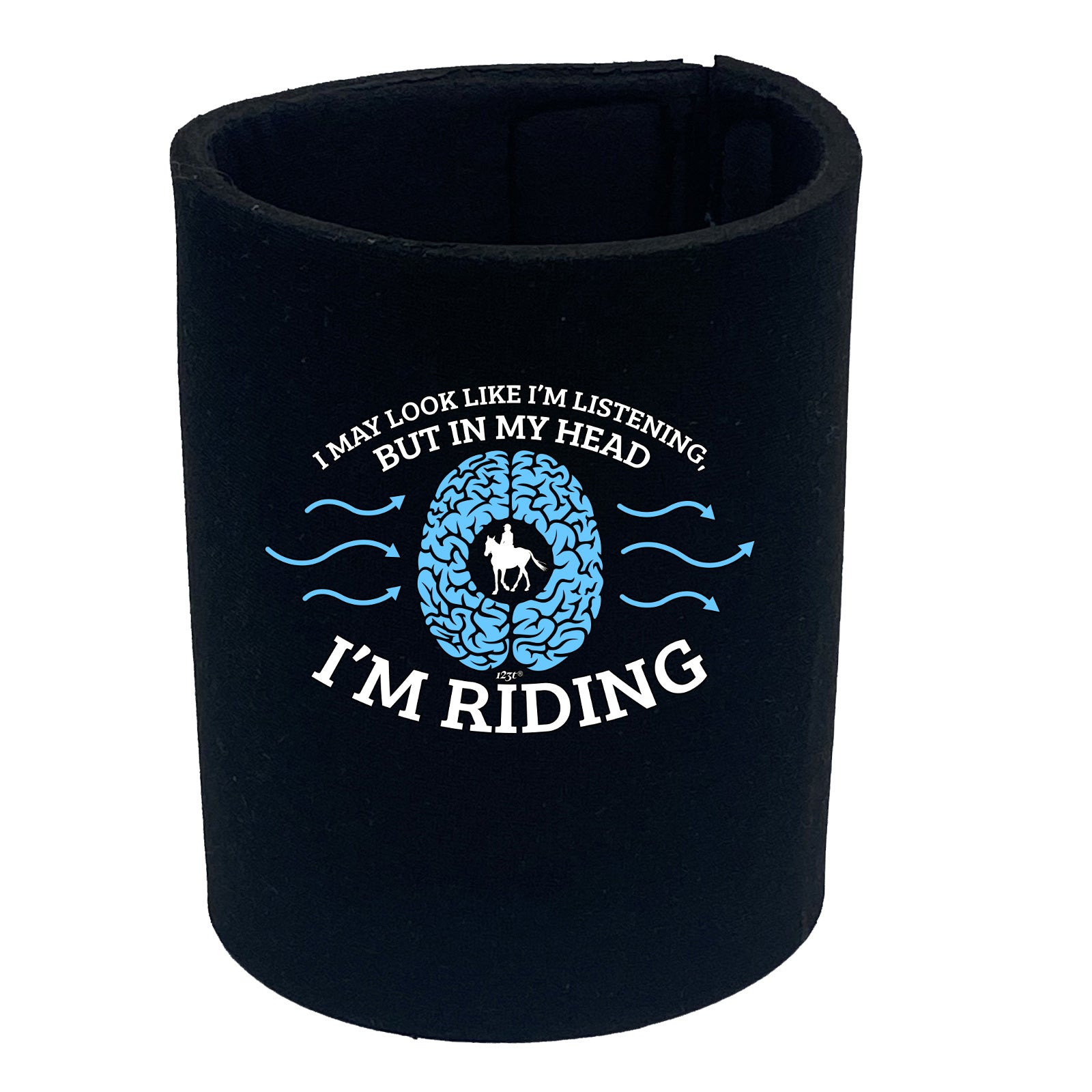 May Look Like Im Listening But In My Head Im Riding Horses - Funny Stubby Holder