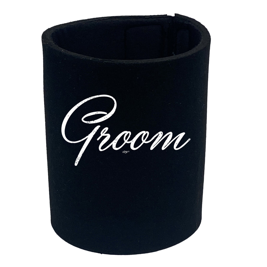 Groom Text Married - Funny Stubby Holder