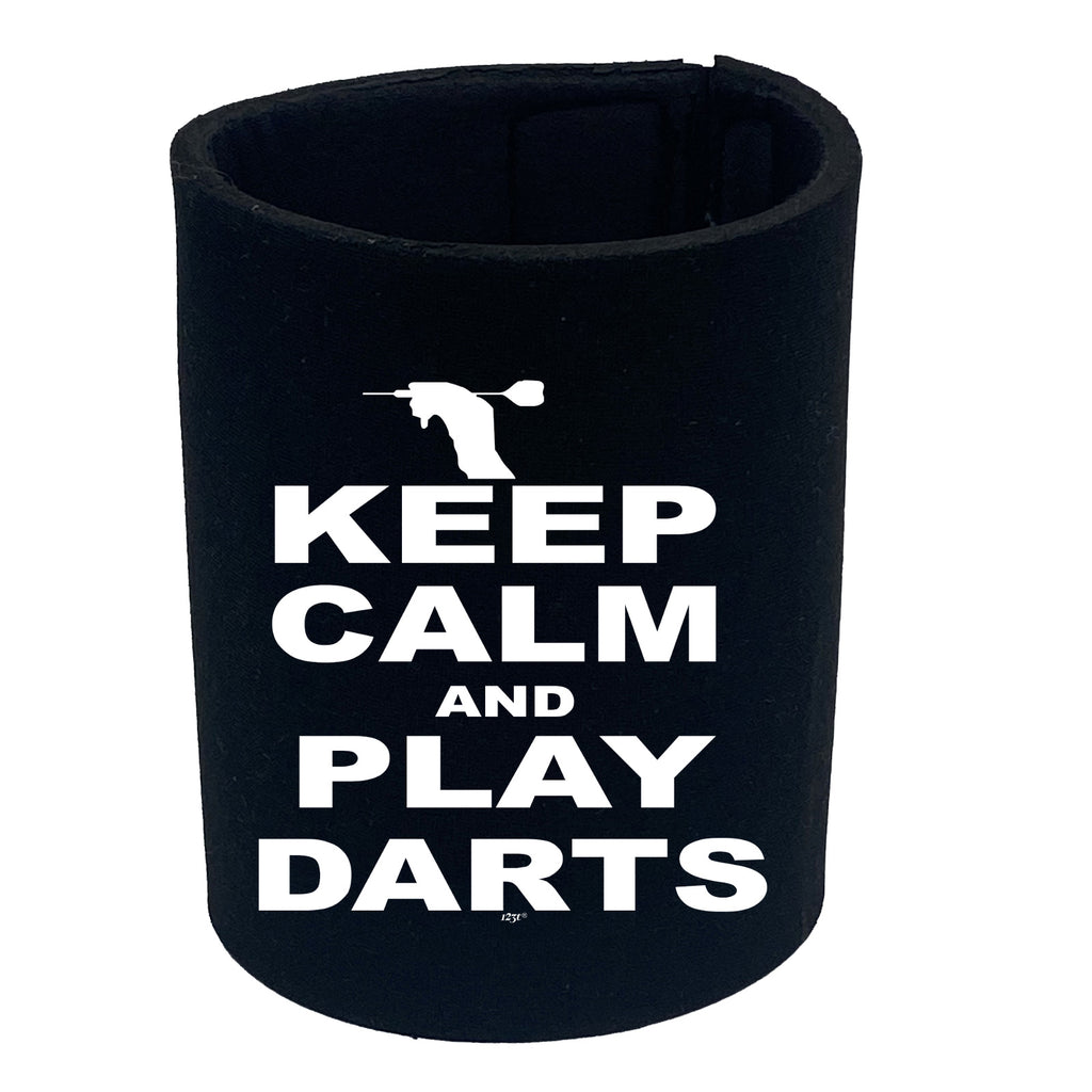 Keep Calm And Play Darts - Funny Stubby Holder