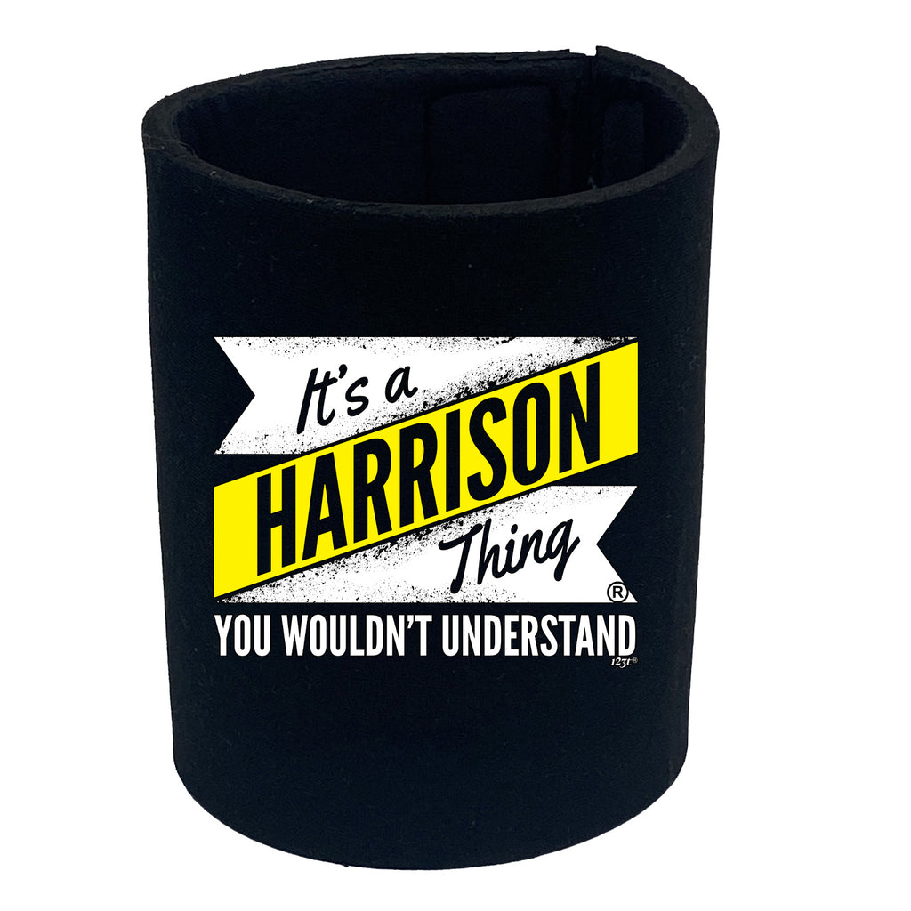 Harrison V2 Surname Thing - Funny Stubby Holder