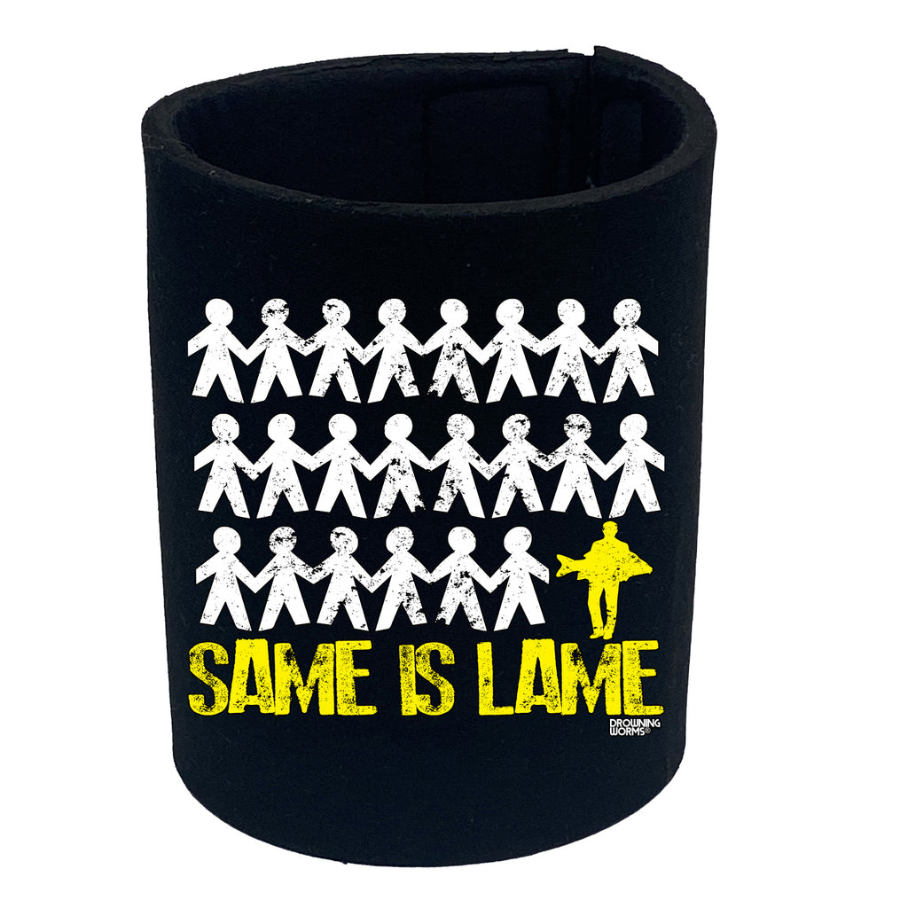 Dw Same Is Lame Carp Fish - Funny Stubby Holder