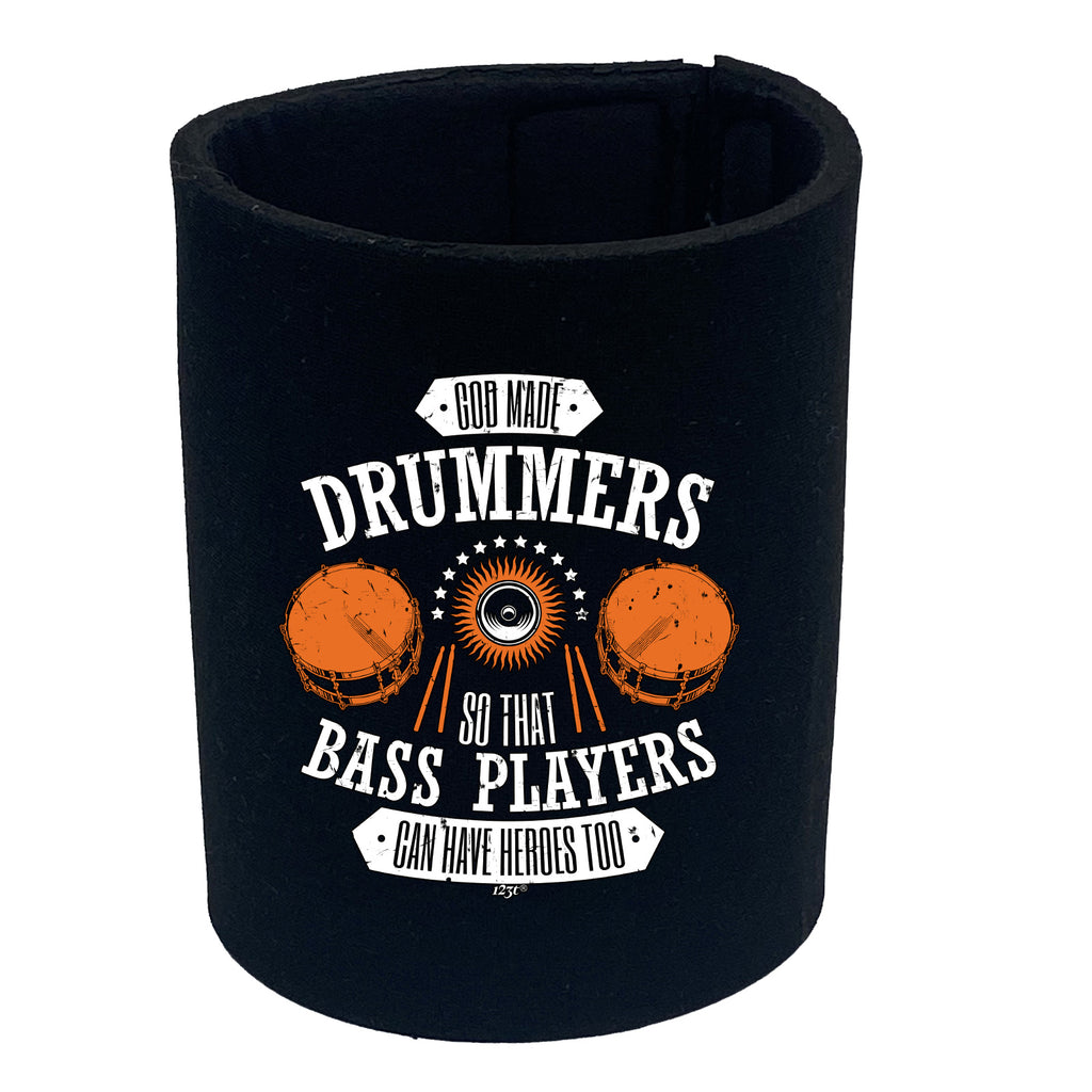 God Made Drummers Drums Music - Funny Stubby Holder