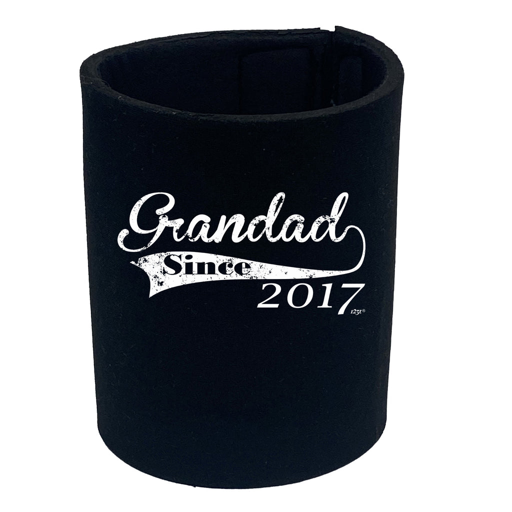 Grandad Since 2017 - Funny Stubby Holder