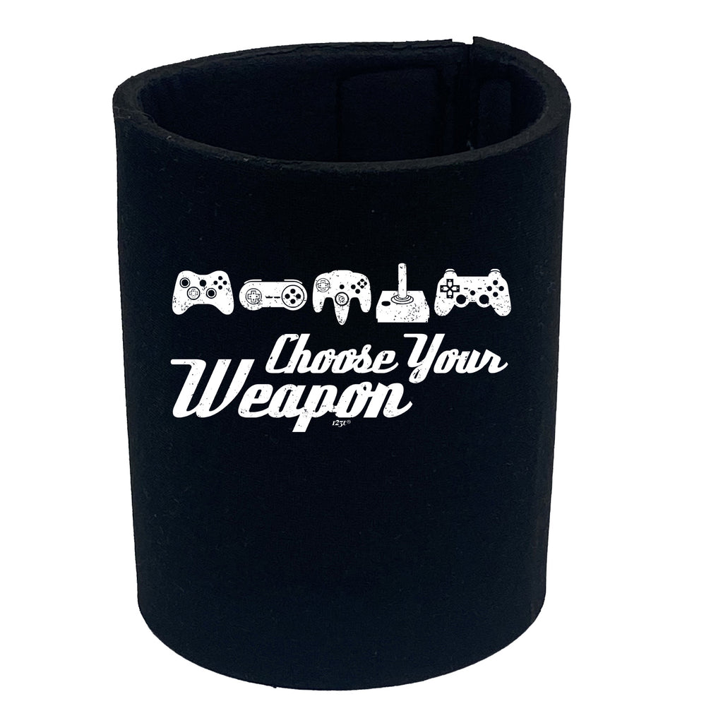 Gamer Choose Your Weapon - Funny Stubby Holder