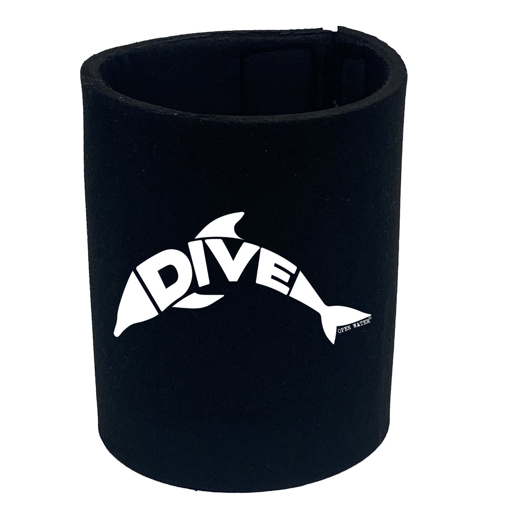 Ow Dolphin Dive - Funny Stubby Holder