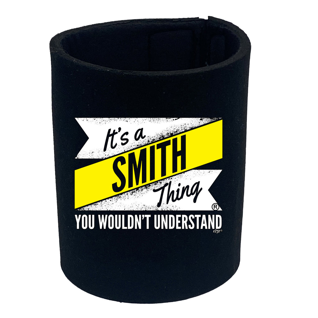 Smith V2 Surname Thing - Funny Stubby Holder