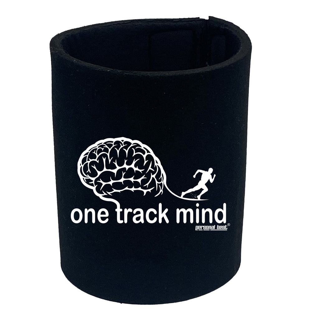 One Track Mind Running - Funny Stubby Holder